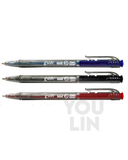 G'Soft W2 1.0MM Retract Ball Pen