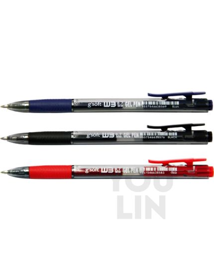 G'Soft W3 0.7MM Retract Gel Pen
