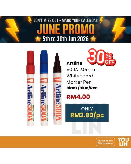 Artline 500A Whiteboard Marker Pen 2.0mm
