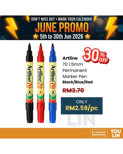 Artline 70 Permanent Marker Pen 1.5mm 