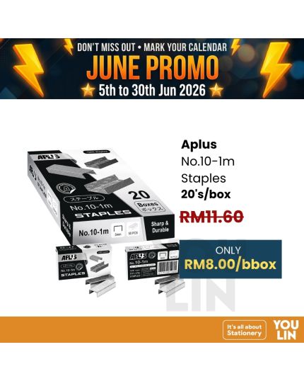 APLUS No.10-1m Staples - 20's/box