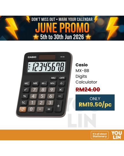 Casio Calculator 8 Digits MX-8B