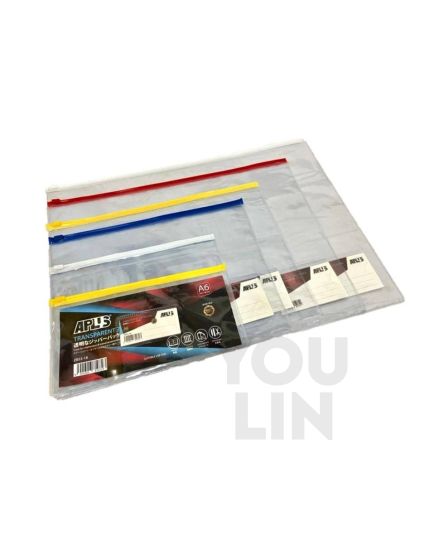 APLUS ZB53-18 A6 Transparent Zipper Bag