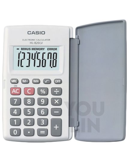 Casio Calculator 8 Digits HL-820LV With Cover Suitable