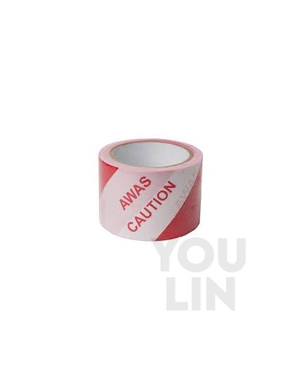 Barrier Caution Tape 72mm x 50m (White/Red)