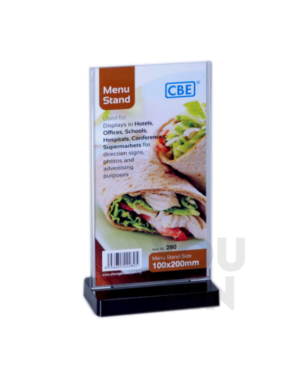 CBE Menu Stand Flat Shape (280)