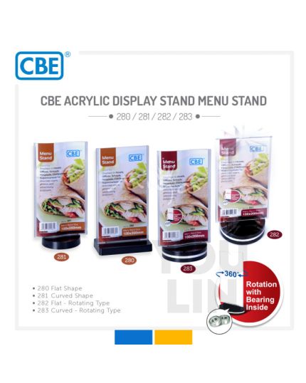 CBE Menu Stand Flat Rotating (282)