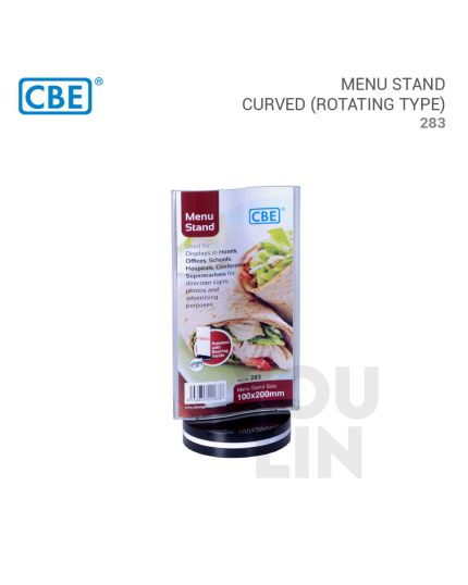 CBE Menu Stand Curved Rotating (283)