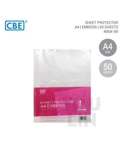 CBE 406A-50 Emboss Sheet Protectors 50's