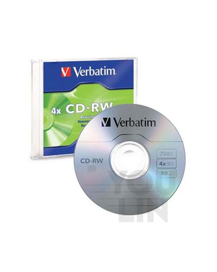 Verbatim CD-RW 4X 80Min 750MB With Slim Case