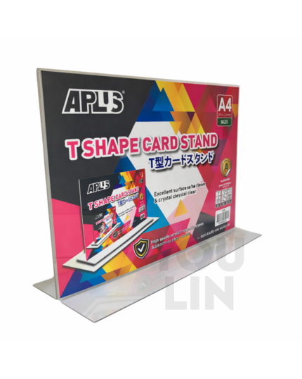 APLUS Acrylic Card Stand Horizontal A4 T Shape