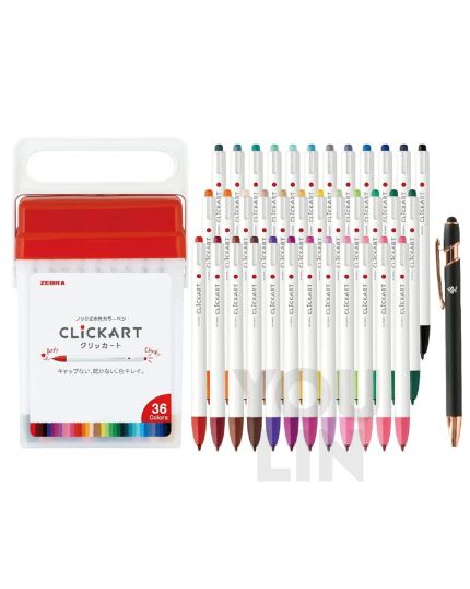 Zebra WYSS22 Clickart Marker 36 Color Set