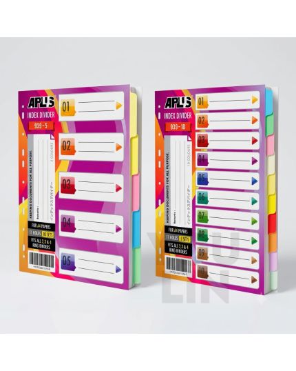 Aplus 10 Colour Index Divider