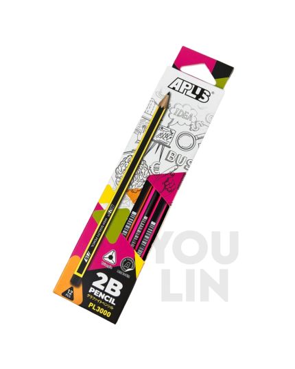 APLUS 2B Pencil PL3000 - 12'S/Box