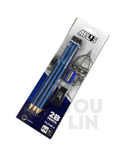 APLUS 2B Pencil 6+2's PL2100-6 