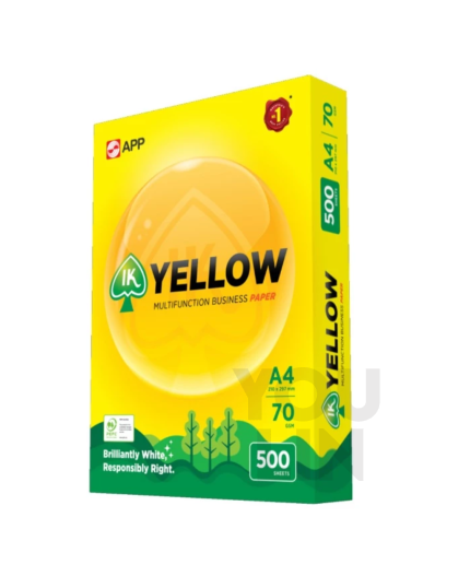 IK Yellow 70gsm A4 Paper - 500's/ream