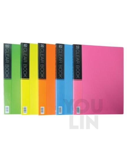 CBE VK10-60 A4 10-60 Pockets Merry Colour Clear Book