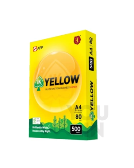 IK Yellow 80gsm A4 Paper 500's/ream