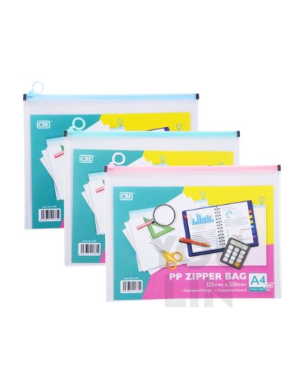 CBE 134A A4 PP Zipper Bag