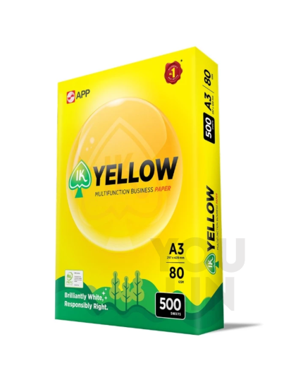IK Yellow 80gsm A3 Paper 500's/ream