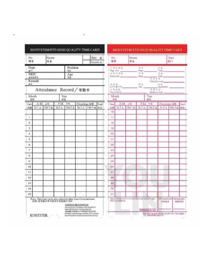Aero Punch Card with hole