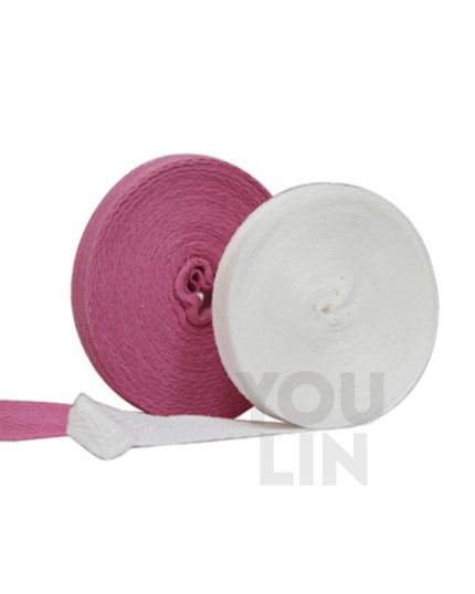 Cotton Tape White/Pink 10's/pkt