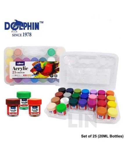 Dolphin DOL-AC618 Acrylic Color 20ML 25 Color