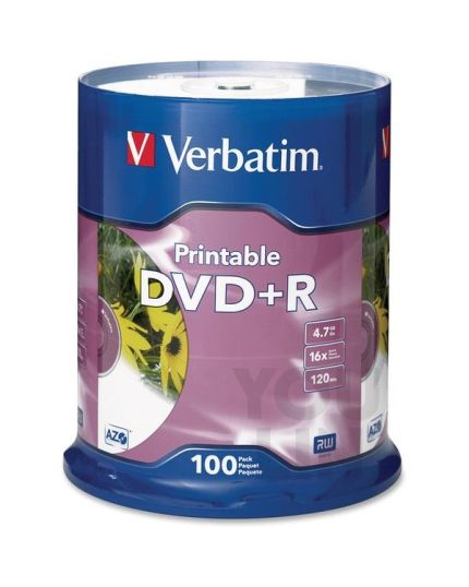 Verbatim DVD+R 16X 4.7GB 100Pcs