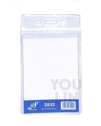 EAST-FILE PVC NAME BADGE 2832 (70 X 102MM, VERTICAL)