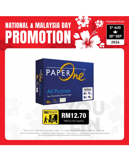 PaperOne 80gsm A4 Paper 500's/ream