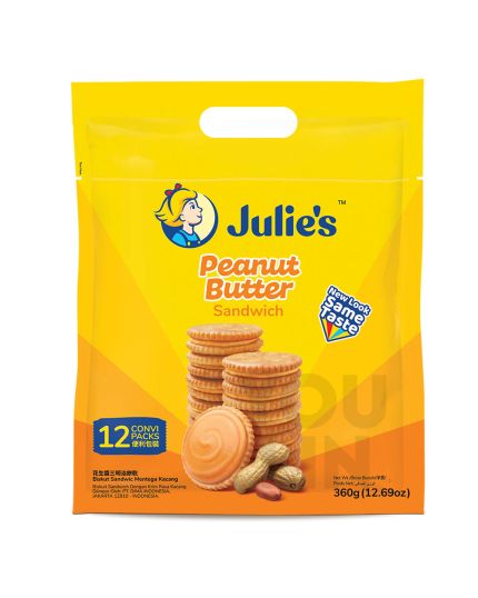 JULIE'S PEANUT BUTTER SANDWICH 12'S(30G)