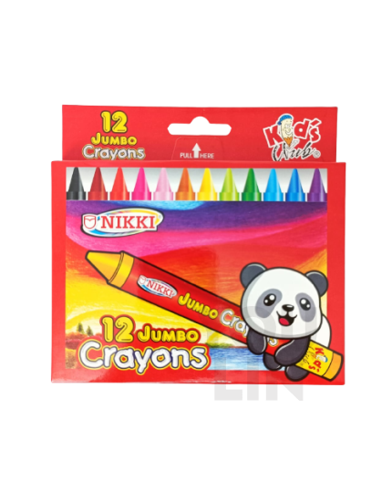 Nikki NC-1312 Jumbo Crayon 12 Colour