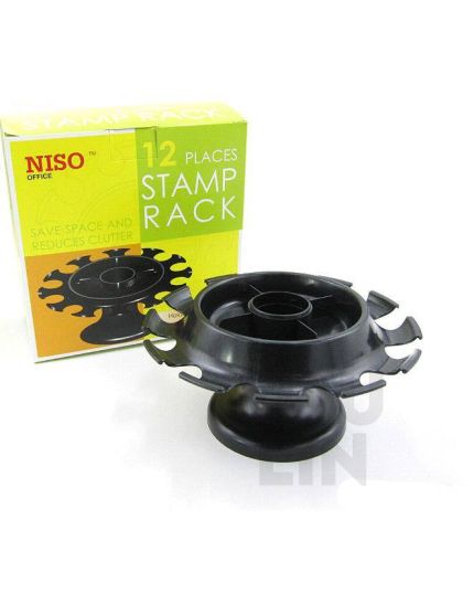 Niso 8250 Rubber Stamp Rack 12 Holes