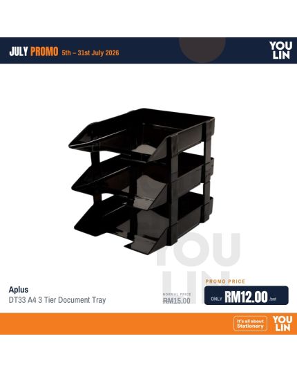 APLUS DT33 A4/F4 3 Tier Document Tray