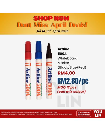 Artline 500A Whiteboard Marker Pen 2.0mm