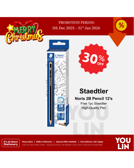 STAEDTLER 2B Noris Pencil 12's/box