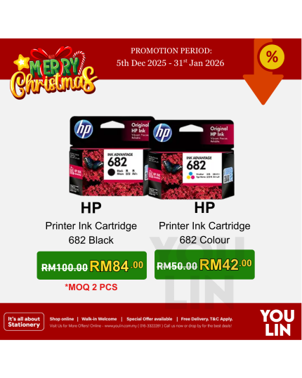 HP Ink Cartridge 682-Colour