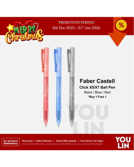 Faber Castell 0.5MM Click X5 Ball Pen