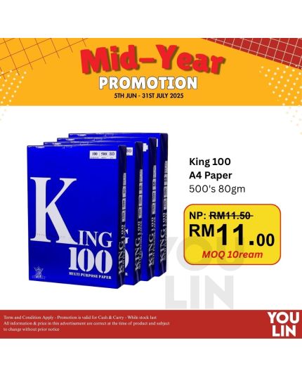 KING 100 80gsm A4 Paper 500's