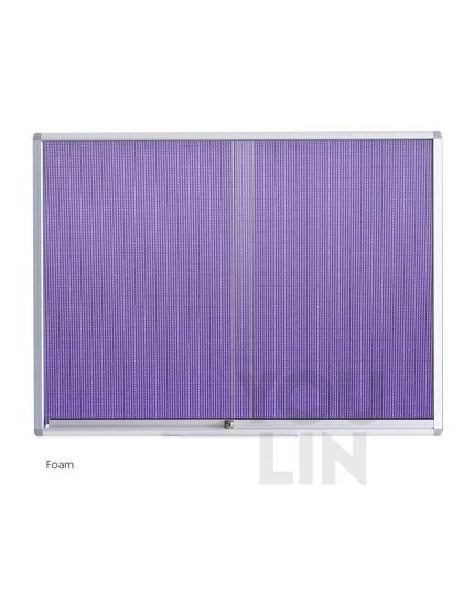WriteBest Aluminum Frame Foam Sliding Glass Notice Board