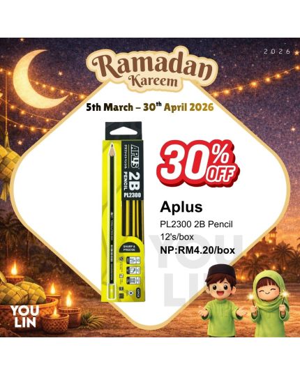 APLUS 2B Pencil PL2300 - 12'S/Box