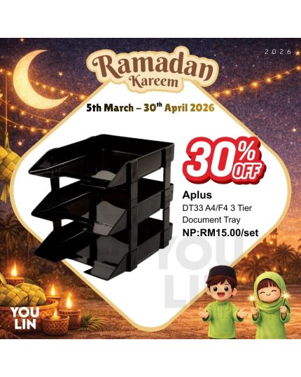 APLUS DT33 A4/F4 3 Tier Document Tray