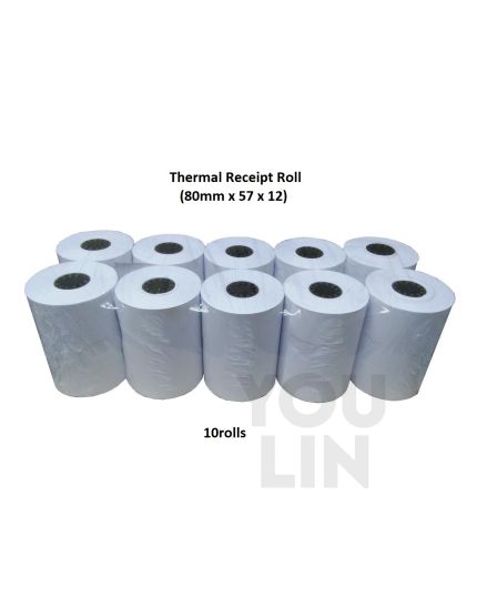 Thermal Receipt Roll 80mm x 57 x 12