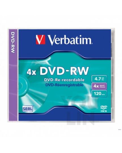 Verbatim DVD-RW 4X 4.7GB 120Min With Jewel Case