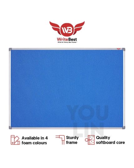 WriteBest Aluminum Frame Foam Notice Board