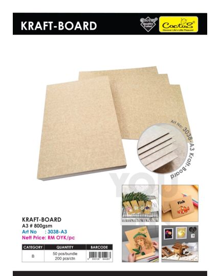 Cactus 3038 A3 Kraft Board