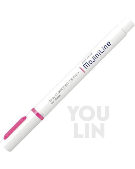 Zebra WKS22-P Justfit Mojiniline Highlighter - Pink