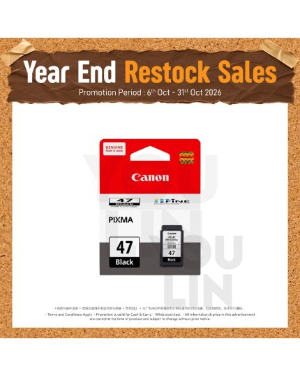 Canon PG-47 Black Ink Cartridge