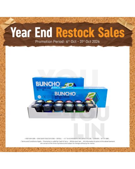 Buncho Poster Colour 15cc 12 Colour