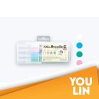 Artline EDF-F/4PSH1 Decorite Brush Pen 4 Pastel Colour